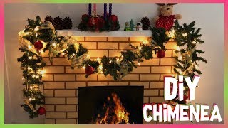 🎄 CHIMENEA de CARTÓN para NAVIDAD PASO a PASO Decoraciones Navideñas  Christmas Decorations [upl. by Aiel484]