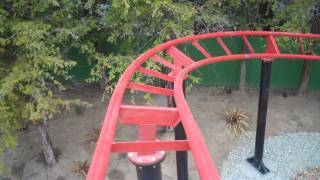 Road Runner Express Kids Roller Coaster HD POV Six Flags Magic Mountain [upl. by Thomasa793]