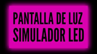 PANTALLA LED ROSA FUCSIA  Simulador Led  NEON ✨ 10 Horas [upl. by Dowling]