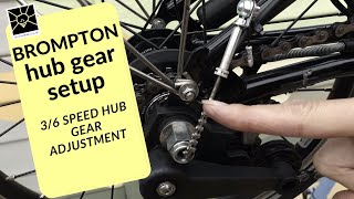 Brompton hub gear setup  Sturmey Archer 3  6  12 speed [upl. by Raknahs]