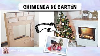 HAZ UNA CHIMENEA DE CARTÓN  FÁCIL [upl. by Doloritas]