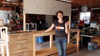 Build a Simple 2x4 Workbench [upl. by Blinny946]