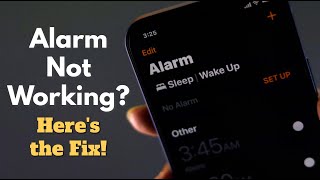 Fixed iPhone Alarm Not Working Issue [upl. by Lindgren611]