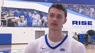 Creighton mens basketball Media Day Ryan Kalkbrenner [upl. by Gabel]