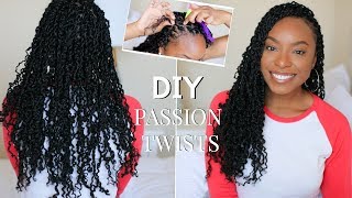 How To  EASY Passion Twists Using The Rubber Band Method  StepByStep Beginner Friendly Tutorial [upl. by Anaib]