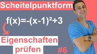 Quadratische Funktionen 6  Scheitelpunktform  Scheitelpunkt ablesen  Bedeutung der Parameter [upl. by Adiesirb]