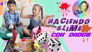 SLIME CASERO  FACIL  HACER SLAIM  MEZCLANDO SLIME  CON DADOS  ESLAIM  ASER ESLAIN  SLAIN 💦✅✨🎉 [upl. by Dyrraj302]