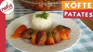 Fırında Köfte Patates  Köfte Tarifi  Nefis Yemek Tarifleri [upl. by Aelgna]