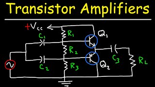 Transistor Amplifiers  Class A AB B amp C Circuits [upl. by Crotty]