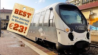 Best train journeys in Europe Corsica from Ajaccio to Corte trip report [upl. by Ennairak631]