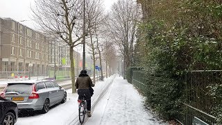 Snow Walk in Amsterdam 2019 [upl. by Dott812]