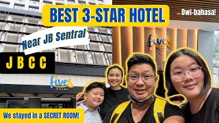 FIVES HOTEL JOHOR BAHRU  Best 3Star Hotel In JBCC JB Sentral Area  Full Hotel Review [upl. by Grosz]