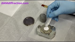 XRD Sample Preparation  Back Loaded Sample Holder  Xray Diffraction [upl. by Eloise]