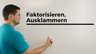 Nullstellen Faktorisieren Ausklammern  Mathe by Daniel Jung [upl. by Hentrich684]