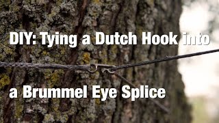 DIY Tying a Dutch Hook into a Brummel Eye Splice [upl. by Jahn]