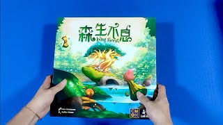 【桌遊開箱】森生不息 Living Forest [upl. by Anahoj429]