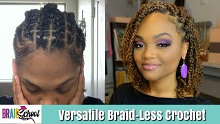 Versatile Braidless Crochet  Zury V91011 Passion Twists  Braid School Ep55 [upl. by Refinnej]