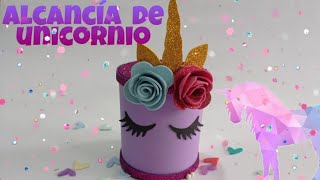 ALCANCIA DE UNICORNIO DIY FACIL [upl. by Nnylirret]