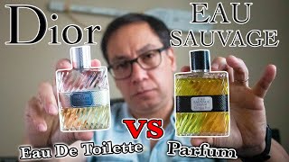 DIOR EAU SAUVAGE REVIEW  Eau De Toilette VS Parfum  Mens Fragrance Review [upl. by Ledba960]