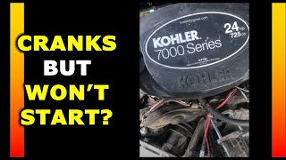 Kohler KT735 Cranks But Won’t Start Fuel Solenoid Issue [upl. by Annirac544]