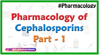 Pharmacology of Cephalosporins  Classification  spectrum of activity and clinical use  Part 1 [upl. by Dranek191]