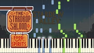 The Stardrop Saloon  Stardew Valley Piano Tutorial Synthesia [upl. by Edithe]