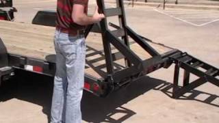 PJ Trailers  Double Hinge Flip Over Ramps [upl. by Wil137]