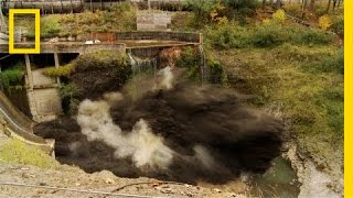 Spectacular Time Lapse Dam quotRemovalquot Video  National Geographic [upl. by Okihcas]