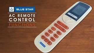 Blue Star AC Remote Control Functions [upl. by Packer360]