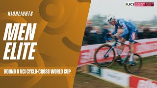 Besançon  Men Elite Highlights  202425 UCI Cyclocross World Cup [upl. by Nwadrebma596]