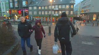 Walking Through the Streets of Reykjavik Iceland [upl. by Sigismundo578]