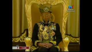 FULL RTM Pertabalan Agong ke14  14th Malaysian King Installation 2012 [upl. by Vassaux530]