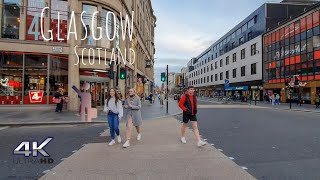 Glasgow Scotland UK  Walking City Tour 4K [upl. by Geneva]