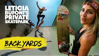 Leticia Bufonis Backyard Skatepark Is A Dream 😍 [upl. by Ijar426]