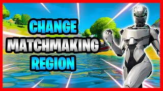 How To ChangeSwitch Your Matchmaking Region In Fortnite Battle Royale Europe NAW NAE and more [upl. by Dabney]