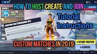 Fortnite How To Create Host and Join Custom Matchmaking Lobby Servers in 2025 Tutorial Instructions [upl. by Corina184]