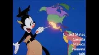 Nations of the World  With Lyrics  Animaniacs [upl. by Attelrac]