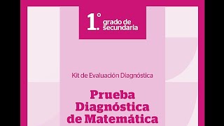 1RO DE SECUNDARIA  PRUEBA DIAGNOSTICO DE MATEMATICA  RETROALIMENTACION [upl. by Annot]