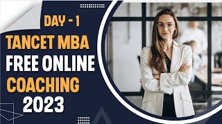 TANCET MBA FREE ONLINE CLASS 2022  DAY  1  data Sufficiency tancet2023 [upl. by Anizor]