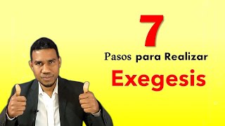 7 pasos para hacer una exegesis [upl. by Hortensia432]