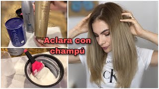 Como hacer una limpieza de color en casa con champú DIY [upl. by Eelarbed]