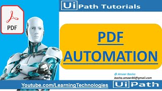 UiPath Tutorial  Introduction Of PDF Automation [upl. by Dermott]