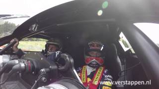 Max Verstappen takes Jos around SpaFrancorchamps in the Renault RS 01 30052015 [upl. by Merralee]