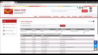 Speed Post Tracking  How to track consignment online [upl. by Aalst976]