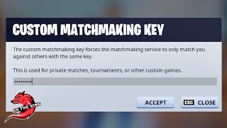 How To Get A Custom Matchmaking Key In 2022 For Scrims  Fashion Shows Support A Creator Program [upl. by Regan]