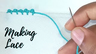 Making Lace With Needle and Thread  198 [upl. by Guimond]