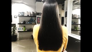 Keratin Treatment  Keratin hair treatment by Pure Brazilian  Cocoon Salon [upl. by Arze627]