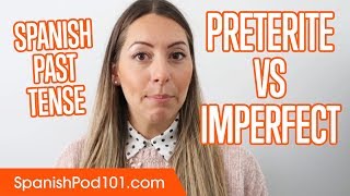 Spanish Past Tense Preterite vs Imperfect [upl. by Fabiolas]