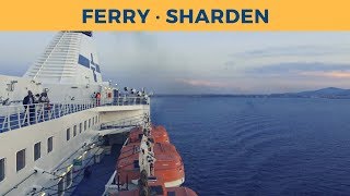 Passage ferry SHARDEN Porto Torres  Genova Tirrenia [upl. by Ahsined125]