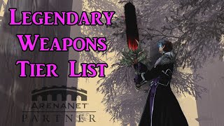 Guild Wars 2 Legendary Weapons Tier List  Showcase GW2EOD [upl. by Reta101]